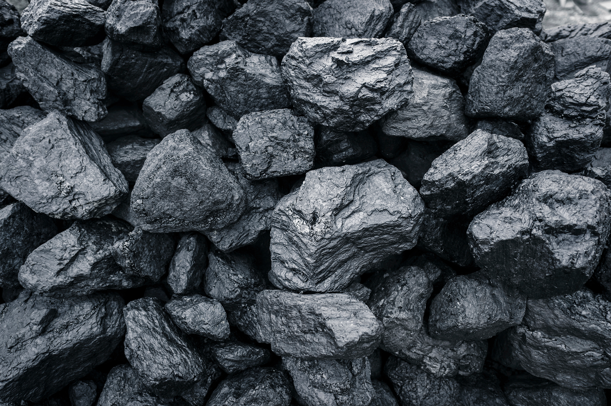 Mound of coal